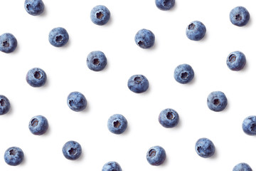 Fruit pattern of blueberries