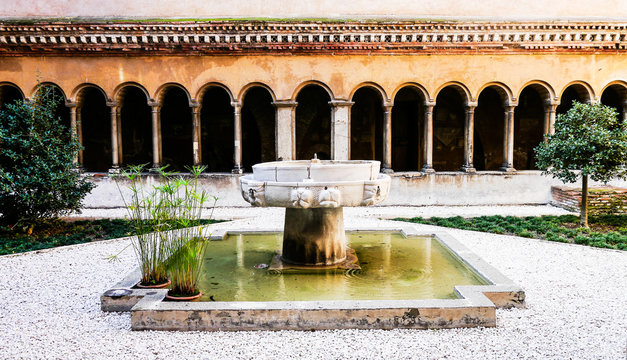 monastero Santi Quattro Coronati Roma Stock Photo | Adobe Stock
