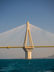 Fototapeta premium the Rio Antirio bridge or Charilaos Trikoupis Greece
