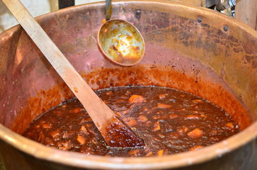 Chaudron à confiture en cuivre