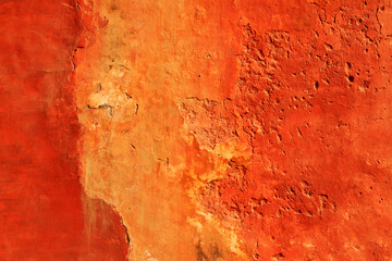 broken red walls