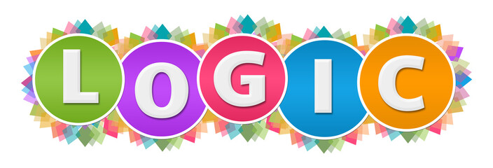 Logic Colorful Circular Floral Circles 