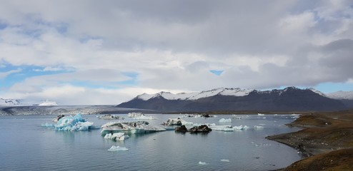 diamond beach islande iceberg et couché de soleil