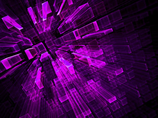 Abstract purple fractal background - digitally generated image © olgasalt