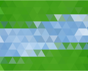 Fototapeta premium Light Blue, Green vector abstract textured polygonal background. Blurry triangle design.