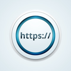 https secure button illustration