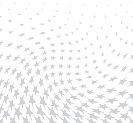 Geometric halftone vector pattern with stars. Usable as border, design element or background.
