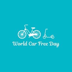 car free day design template