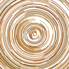 Abstract hypnotic background from half circles - vector graphics