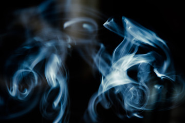 abstract smoke on black background