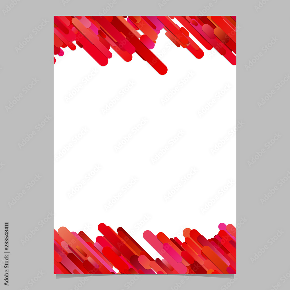 Poster Modern abstract diagonal gradient stripe pattern brochure background - vector page template illustration