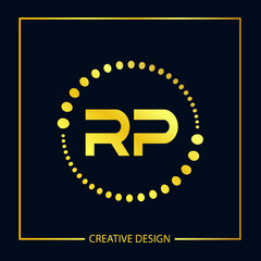 Obraz premium Initial Letter RP Logo Template Design