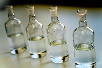 glass bottles