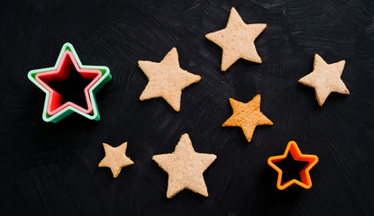 Cookies in a shape of stars