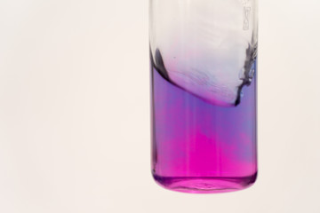 glass of water in test tube