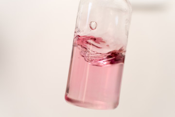 glass of water in test tube