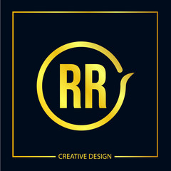 Initial Letter RR Logo Template Design