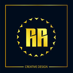 Initial Letter RR Logo Template Design