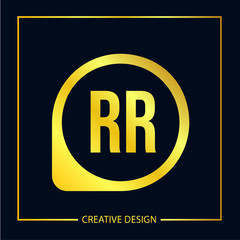 Initial Letter RR Logo Template Design