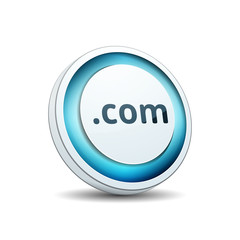 com domain name button illustration