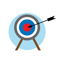 Target icon for business or sport vector victory