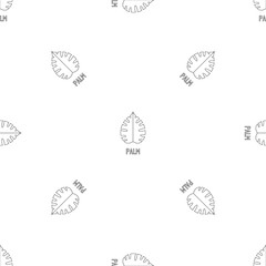 Palm leaf pattern seamless vector repeat geometric for any web design