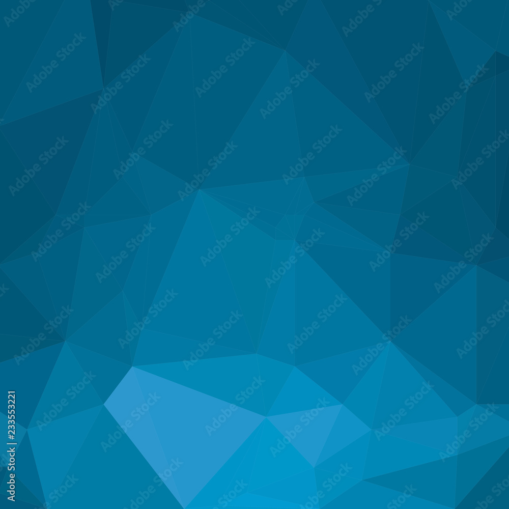 Aufkleber abstract low poly blue pattern. vector gradient background composed of triangles.