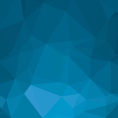 Abstract low poly blue pattern. Vector gradient background composed of triangles.