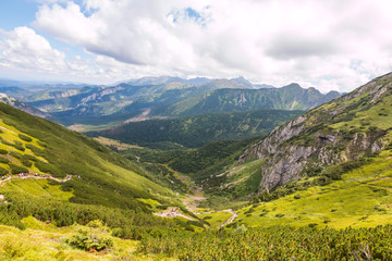 Obraz premium View around Giewont summit, poland, Tatry mountains