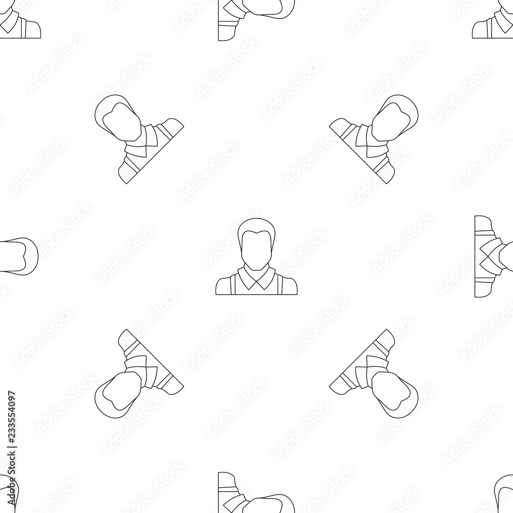 Poster man avatar pattern seamless vector repeat geometric for any web design
