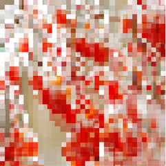 Red cold winter mosaic
