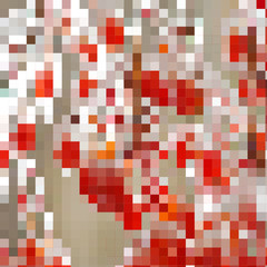 Red cold winter mosaic
