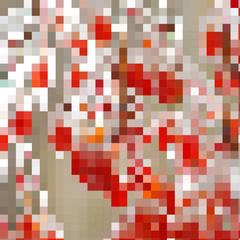 Red cold winter mosaic
