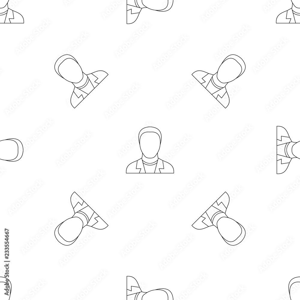 Poster man avatar pattern seamless vector repeat geometric for any web design