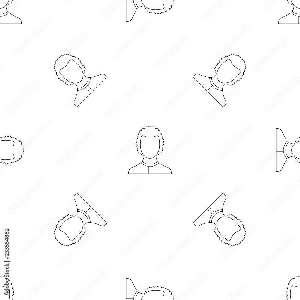Poster man avatar pattern seamless vector repeat geometric for any web design