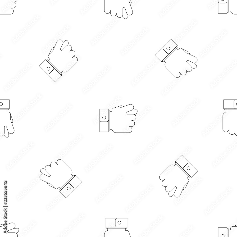 Poster fig gesture pattern seamless vector repeat geometric for any web design