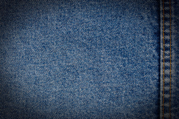 Jeans texture background with seams