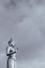 Golden reclining Buddha of Wat Pha Kho in Songkhla - Thailand