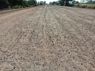 road in the field