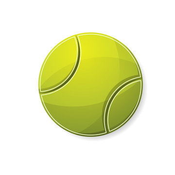 Tennis yellow symbol