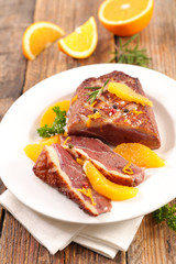 magret de canard Ã  l'orange