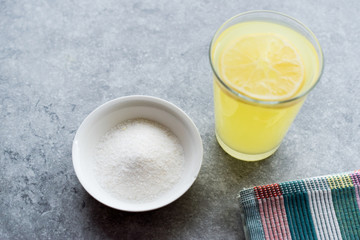 Instant Lemon Flavored Fruit Juice Pectin Powder for Lemonade Beverage.