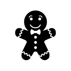 Christmas cookies icon, logo on white background