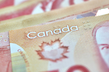canadian dollars concept