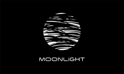 Moon Light Abstract Silhouette Logo Template