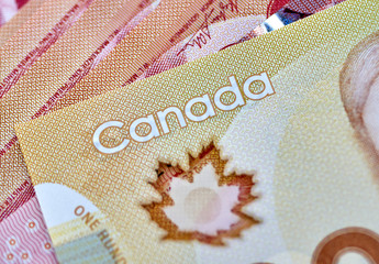 canadian dollars concept