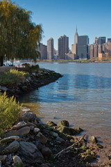 New York City Midtown Manhattan view from Long Island City Park