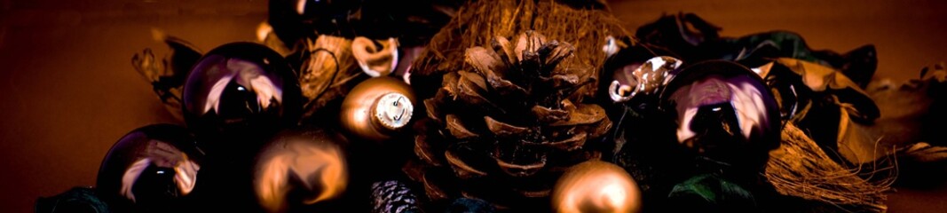 Festive back ground bauble's natural 