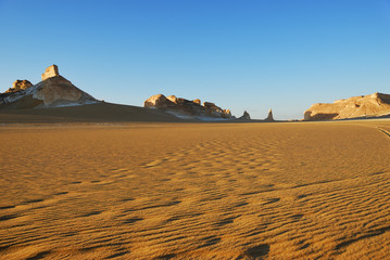 Aqabat mountains in Sahara, Egypt