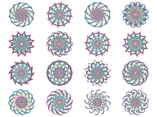 Flower icon in EPS10 vector format isolated